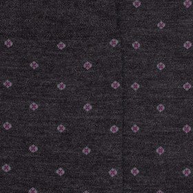 Chaussettes en laine motif cravate - Gris | Doré Doré