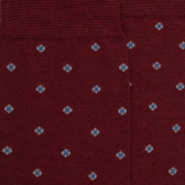 Chaussettes en laine motif cravate - Bordeaux | Doré Doré
