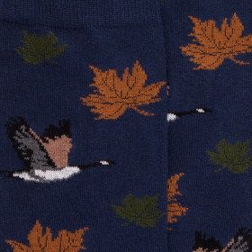 Chaussettes motifs de canards - Bleu | Doré Doré