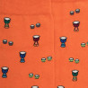 Chaussettes homme en coton à motifs tambours - Abricot | Doré Doré