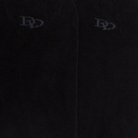 Lot de 7 paires de Chaussettes invisibles homme en coton et bandes anti-glisse - Noir | Doré Doré