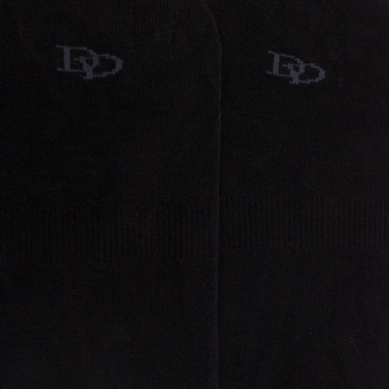 Lot de 7 paires de Chaussettes invisibles homme en coton et bandes anti-glisse - Noir | Doré Doré