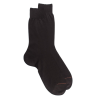 Chaussettes homme fines 100% fil d'Écosse - Couleur café