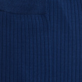 Chaussettes homme fines à côtes en fil d'Écosse - Bleu Voilier | Doré Doré