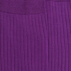 Chaussettes homme luxe en pur fil d'écosse extra fin - Violet Provence | Doré Doré