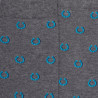 Chaussettes homme en coton à motif fer à cheval - Gris oxford | Doré Doré