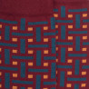 Chaussettes homme en coton à motif géométrique - Aubergine | Doré Doré