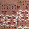 Chaussettes homme en coton à motif de Noël - Marron Caille | Doré Doré