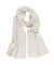 Echarpe en laine avec motifs blanche en lurex brillant