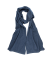 Écharpe unisexe en laine et cachemire - Bleu corsaire