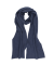 Echarpe en laine mérinos, soie et cachemire - Bleu jean
