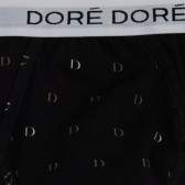 Slip homme en coton à motifs "D - Noir | Doré Doré