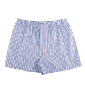 Caleçon homme en coton à motif - Bleu Port & Gris | Doré Doré