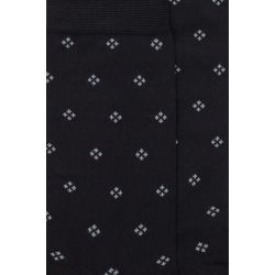 Chaussettes en coton motif cravate - Noir | Doré Doré