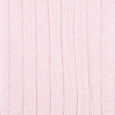 Collant enfant côtelé en coton doux - Rose | Doré Doré