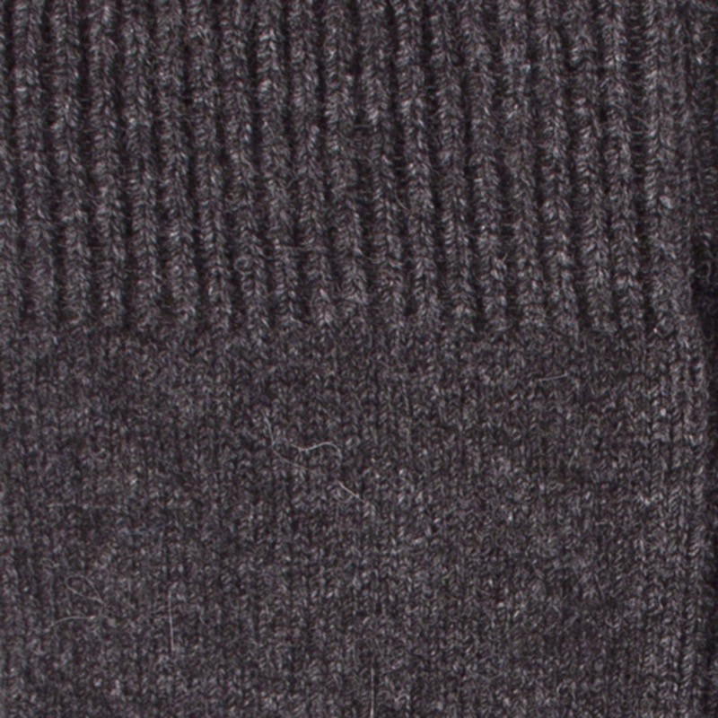 Chaussettes femme Douceur en laine mérinos et cachemire - Gris anthracite | Doré Doré
