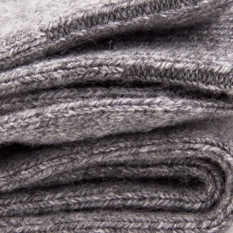 Chaussettes femme Douceur en laine mérinos et cachemire - Gris | Doré Doré