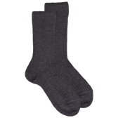 Chaussettes enfants en laine mérinos - Gris anthracite | Doré Doré
