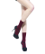 Chaussettes femme en coton ultra fin et polyamide - Aubergine