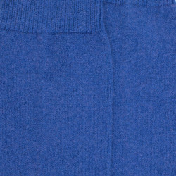Chaussettes femme en laine et cachemire - Bleu France | Doré Doré