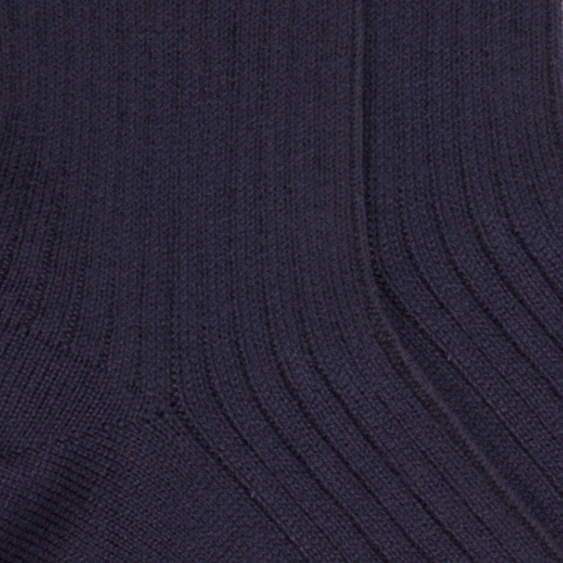 Chaussettes enfants en laine mérinos - Bleu marine | Doré Doré