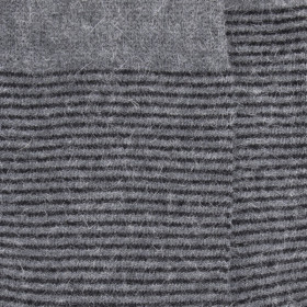 Chaussettes en laine Angora & coton doux - Rayures grises | Doré Doré