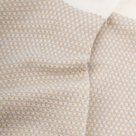 Chaussettes laine avec micro pois - écru | Doré Doré