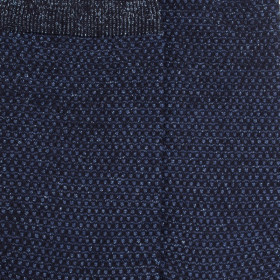 Chaussettes laine avec micro pois - Bleu marine | Doré Doré