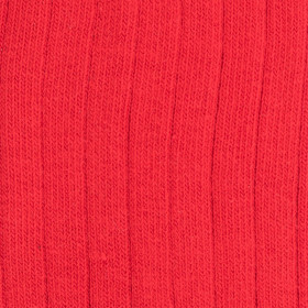 Chaussettes enfant côtelées en coton doux - Rouge Ponceau | Doré Doré