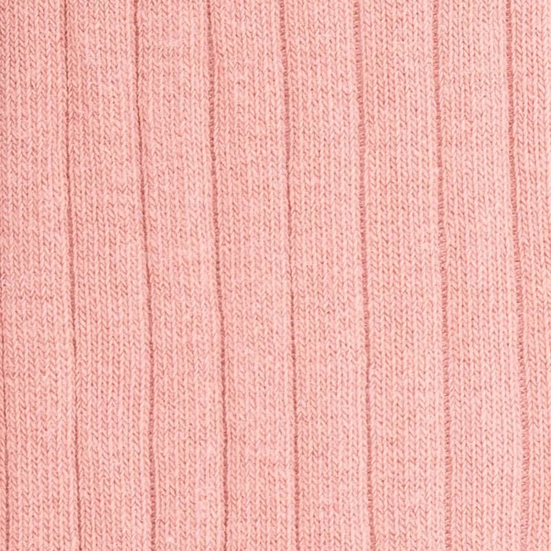 Chaussettes enfants côtelées en coton doux - Rose | Doré Doré