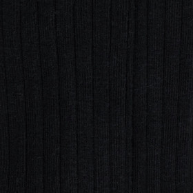 Chaussettes enfants côtelées en coton doux - Noir | Doré Doré