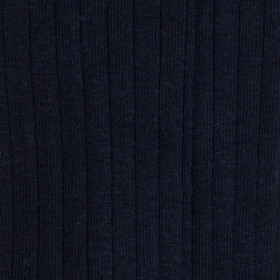 Chaussettes enfants côtelées en coton doux - Bleu foncé | Doré Doré