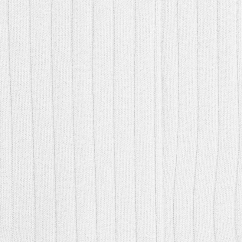 Chaussettes enfants côtelées en coton doux - Blanc | Doré Doré