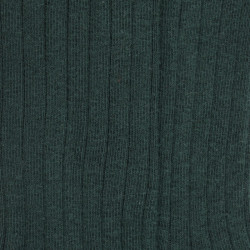 Chaussettes enfants côtelées en coton doux - Vert foncé | Doré Doré