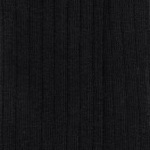 Chaussettes hautes côtelées noires en coton doux pour enfants | Doré Doré