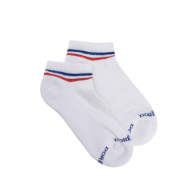 Socquettes sportifs en coton éponge pour femmes - Blanc | Doré Doré