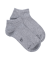 Socquettes enfant en coton gris brillant