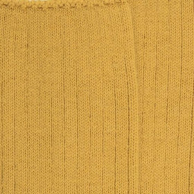 Chaussettes côtelées en laine Mérinos épaisse - Jaune moutarde | Doré Doré