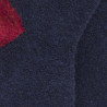 Chaussettes enfant laine polaire - Bleu et rouge | Doré Doré