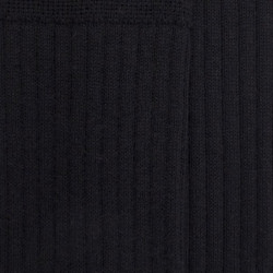 Lot de 7 paires de Mi-bas homme côtelés en laine mérinos  - Noir | Doré Doré