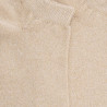 Socquettes femme en coton doux et effet brillant lurex - Beige | Doré Doré