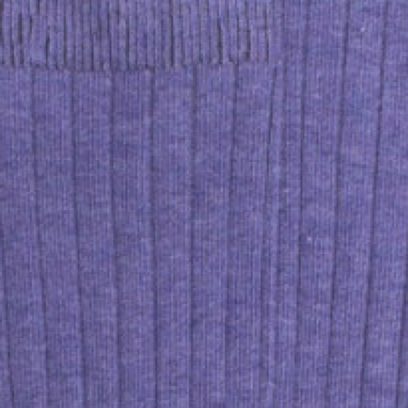 Chaussettes enfant côtelées en coton doux - Violet | Doré Doré