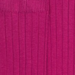 Chaussettes enfants côtelées en coton doux - Framboise | Doré Doré
