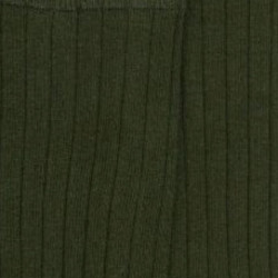 Chaussettes enfants côtelées en coton doux - Vert sapin | Doré Doré