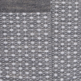 Chaussettes laine et lurex motifs géométriques - Gris | Doré Doré