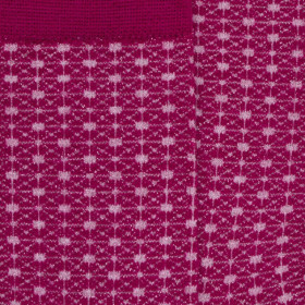 Chaussettes laine et lurex motifs géométriques - Litchi | Doré Doré