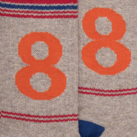 Chaussettes fantaisie en coton Numéro 8 - Beige | Doré Doré