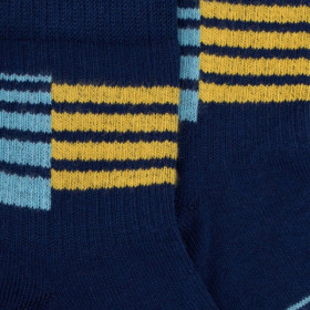 Chaussettes enfants en laine polaire motif géométrique - Écru | Doré Doré