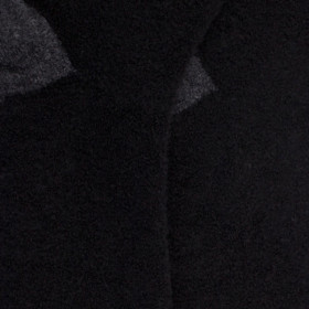 Chaussettes femme en laine polaire - Noir & gris anthracite | Doré Doré