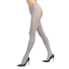 Collant femme ajourés en coton et cachemire - Blan colombe | Doré Doré